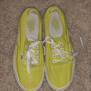 Neon Green/Yellow Vans